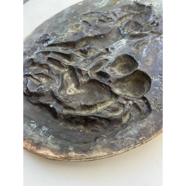 19th Century French 19th Century Heavy Bronze Relief Plaque of 3 Cherubs For Sale - Image 5 of 11