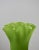 Vintage Lime Green Handblown Glass Undulating Vessel, Circa 1960s For Sale In New York - Image 6 of 17