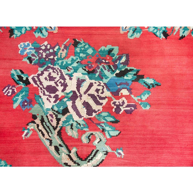 Turkish Vintage Turkish Kilim Rug For Sale - Image 3 of 15