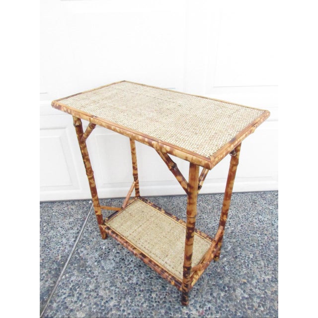 Antique English Tiger Bambo Table For Sale - Image 9 of 17