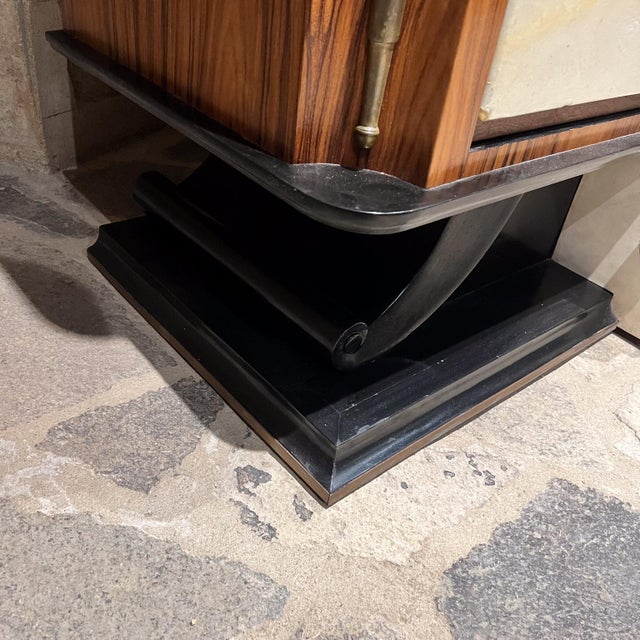 1940s French Neoclassical Dresser Goatskin Bronze For Sale - Image 10 of 11