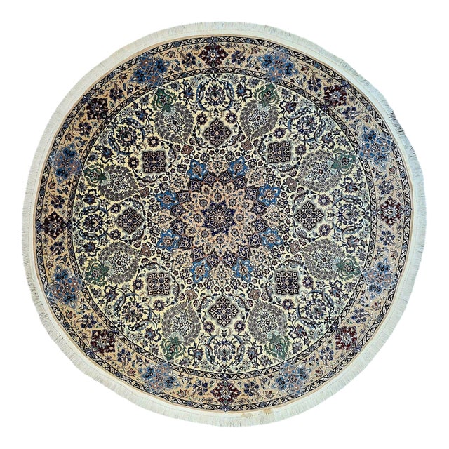 Middle Eastern Nain Rug in Cork Wool For Sale