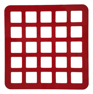 Red Wall-Mounted CD Holder by villahomecollection