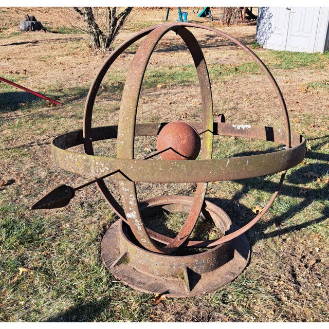 Large Iron Garden Armillary For Sale - Image 9 of 9