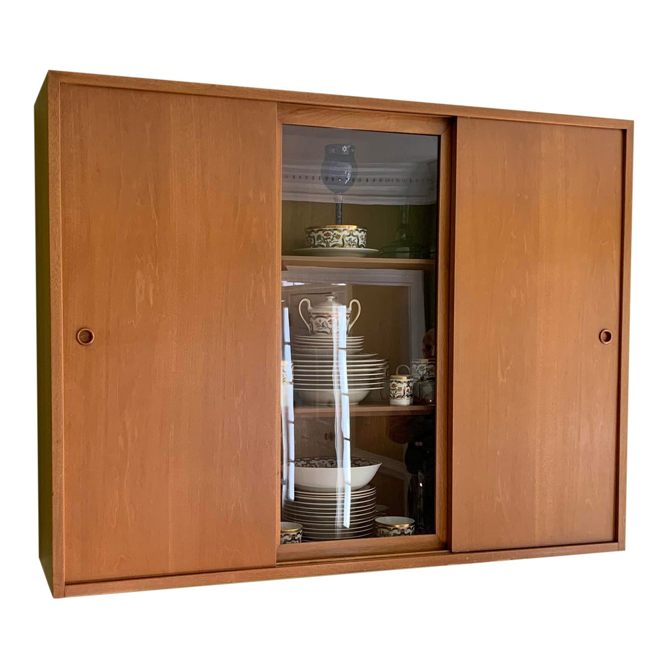 Mid Century Modern Wall China Cabinet Chairish