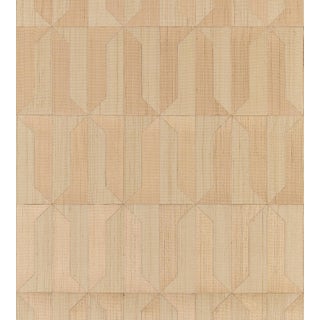 The House of Scalamandre Mezzo Sisal Wallcovering, Natural & Warm Gold For Sale