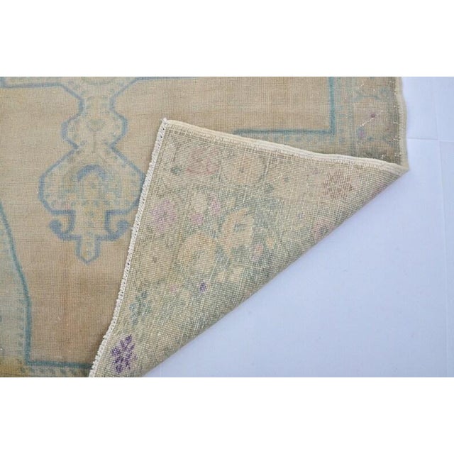Oushak Handknotted Wool Carpet For Sale In Phoenix - Image 6 of 10