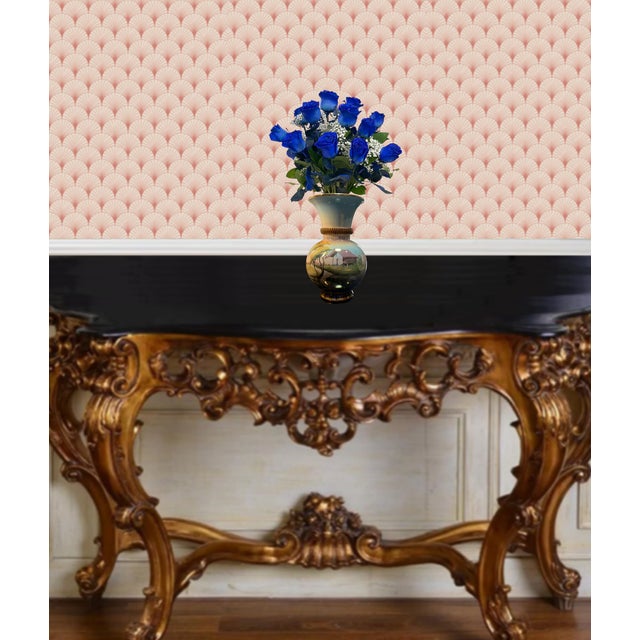 Robin's Egg Blue Italian Porcelain Vase Lakeside House For Sale - Image 8 of 18