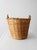 Wood Vintage Woven Wicker Basket For Sale - Image 7 of 11