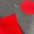 Postmodern Italian Rectangular Grey Felt Rug with Red Circle by Riccardo Fattori, 2000s For Sale - Image 13 of 18