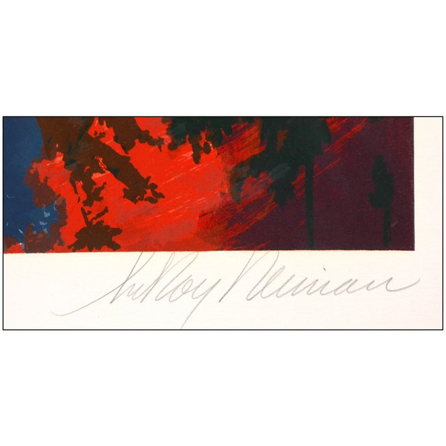 Late 20th Century Late 20th Century Chemin De Fer Modern Yellow Serigraph LeRoy Neiman For Sale - Image 5 of 7