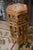 Shabby Chic Vintage Bamboo Hexagonal Plant Stand / Table For Sale - Image 3 of 12