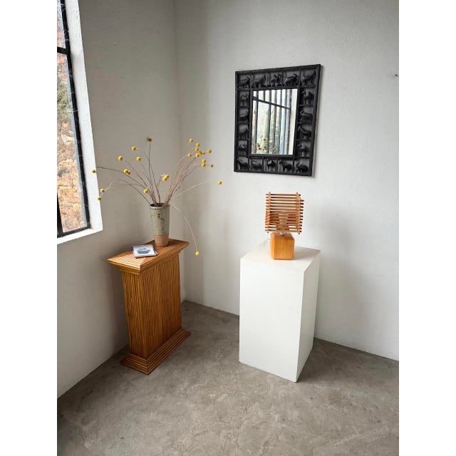 Constructivist Wooden Table Lamp, 1980s For Sale - Image 3 of 18