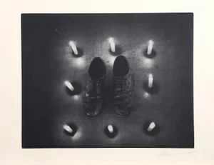Shoes from the Candlelight Series, Les Levine Photo-etching, Signed and Numbered in Pencil