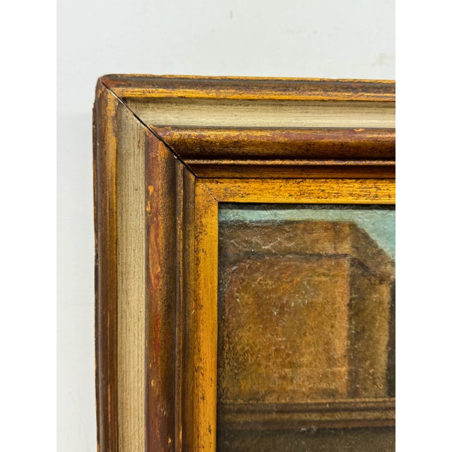 Early 20th century, Italian Mediterranean landscape with two figures fishing No visible signature Oil on canvas Realigned...