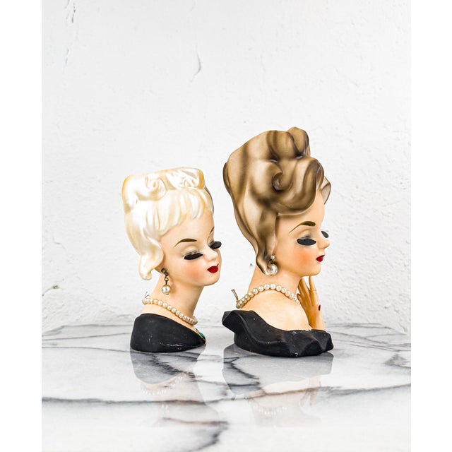 1960s Inarco Japan Head Vases For Sale In Portland, OR - Image 6 of 13