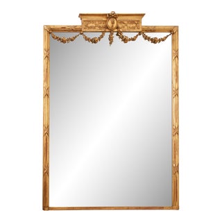 19th Century French Louis XVI Giltwood Mirror For Sale