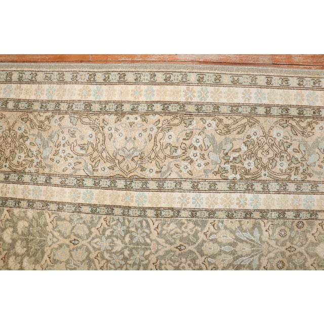 Mid 20th Century Mid 20th Century Zabihi Collection Persian Tabriz Rug - 7'10" x 11'3" For Sale - Image 5 of 18