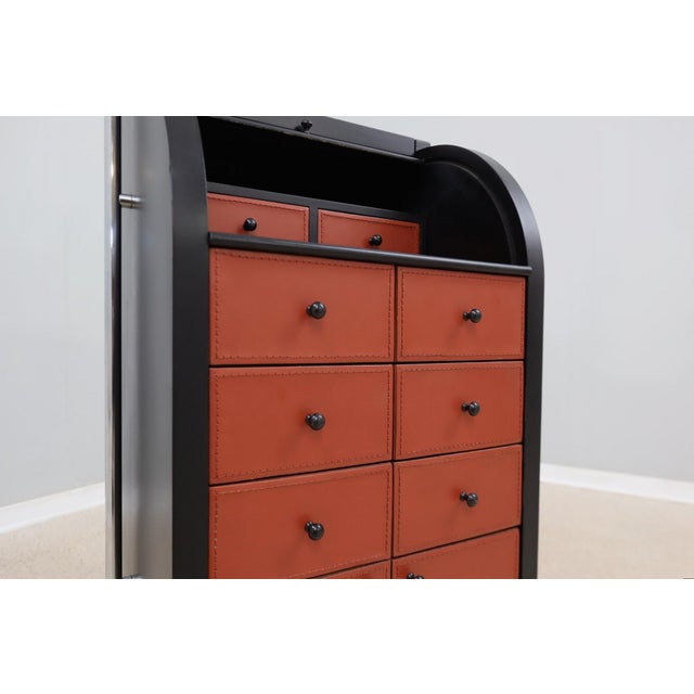 Vintage Roller Shutter Cabinet from Giorgetti, 1988 For Sale - Image 4 of 16