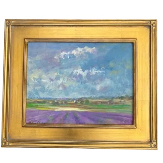 A Pair of Gilded Framed French Landscape Paintings For Sale In New York - Image 6 of 12