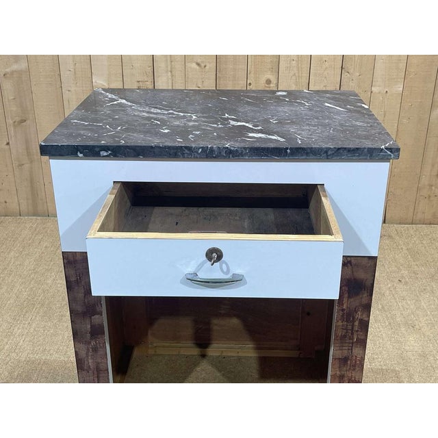 Butcher's Cash Desk in Formica with Black Marble Top, 1950s For Sale - Image 12 of 18