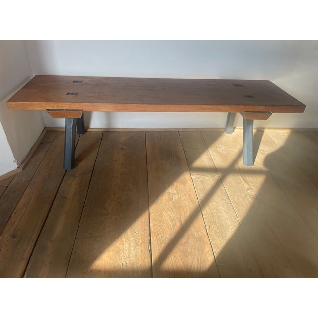 Large Antique Oak Bench For Sale - Image 12 of 18