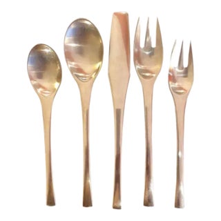 JHQ for Dansk ‘ Odin’ Flatware Service for 12 Plus For Sale