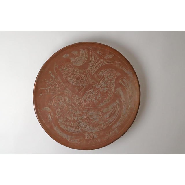 Scandinavian Copper Aurora Wall Light with Birds Motif attributed to Bjørn Wiinblad, Denmark, 1950s For Sale - Image 6 of 14