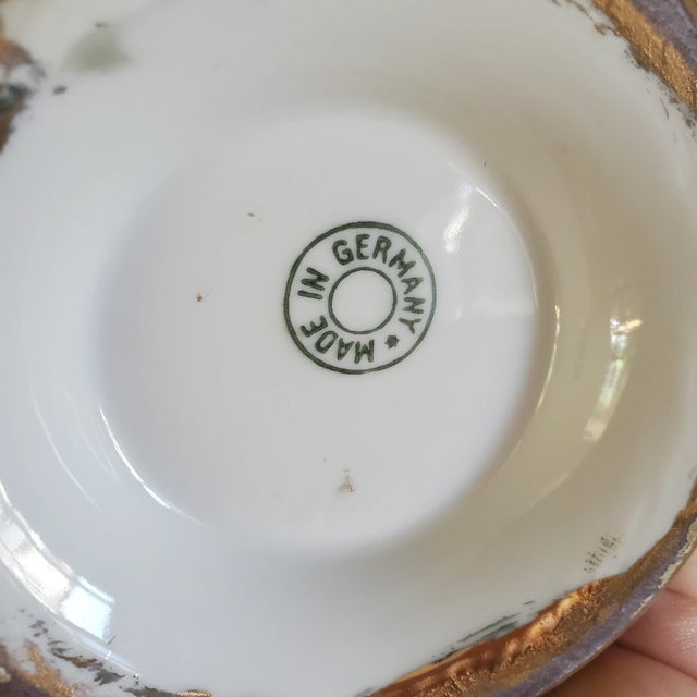 Vintage German Porcelain Vase For Sale - Image 4 of 5