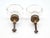 Pair of Vintage 1.75 In. Octagon Clear Glass Cabinet Knobs For Sale - Image 4 of 4