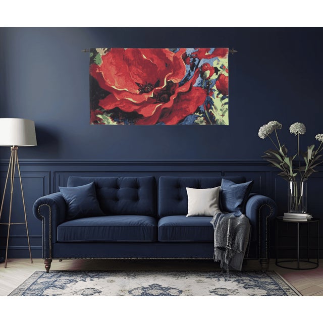 This beautiful tapestry is woven on a jacquard loom by skilled weavers, keeping alive the centuries old tradition of...