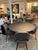 Knoll Eero Saarinen Round Pedestal Dining Table With Dark Top and White Tulip Base and 4 Chairs For Sale In Naples, FL - Image 6 of 6