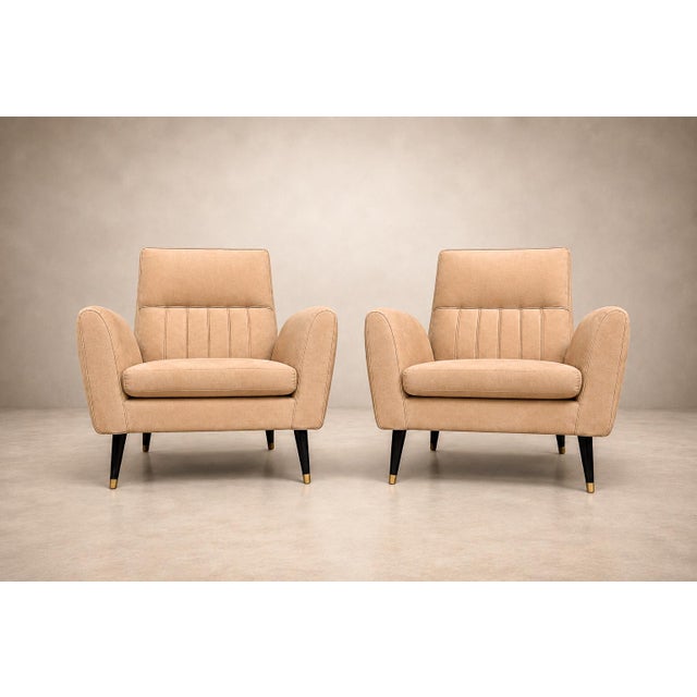 Mid-Century Modern Giuseppe Scapinelli Armchairs in Hardwood & Suede, Brazil, 1950s For Sale - Image 3 of 18