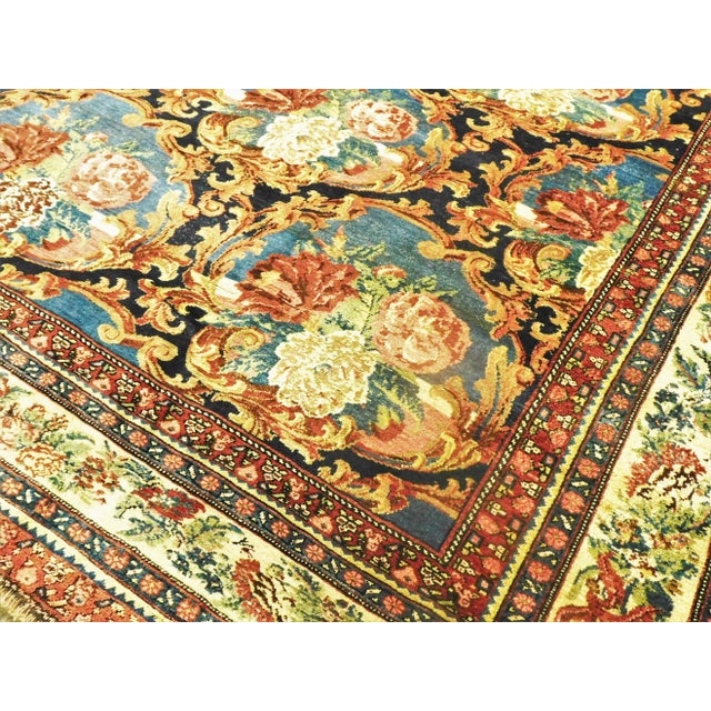 1900s Antique Hand Knotted Persian Bijar Rug 11'7"x 15'5" For Sale - Image 9 of 13