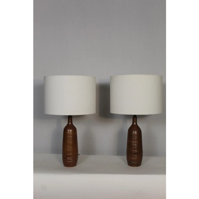 Mid 20th Century Pair of Antonio Zen Influence Lamps For Sale - Image 4 of 11