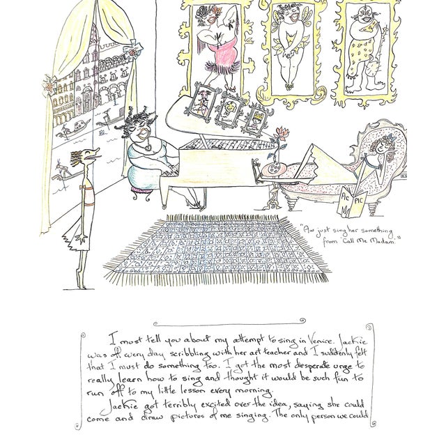 BOUVIER, Jacqueline and Lee [written and illustrated by] Delacorte Press 1974 First Printing 13 1/4" x 10 3/4" "Jacqueline...