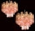 Tronchi Chandeliers with 36 Pink Glasses in the Style of Toni Zuccheri, Murano, 1990, Set of 4 For Sale - Image 12 of 13
