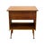 Vintage Mid-Century Modern Italian Style Flip-Top Sewing Table / Nightstand With Brass Finished Capped Legs. For Sale In Seattle - Image 6 of 12