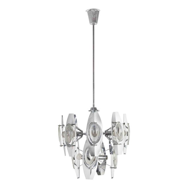 Chandelier Lamp by Oscar Torlasco for Stilkronen, 1960s For Sale