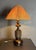 Large Brutalist Table Lamp in Wood and Cast Iron, 1960s For Sale - Image 15 of 18