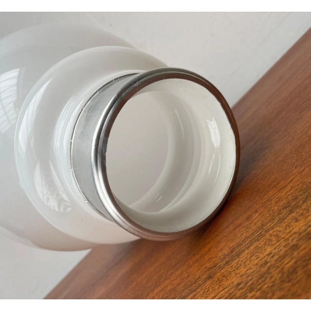 White Mid-Century Italian Space Age Spare Glass for Floor Lamp from Mazzega, 1960s For Sale - Image 8 of 11