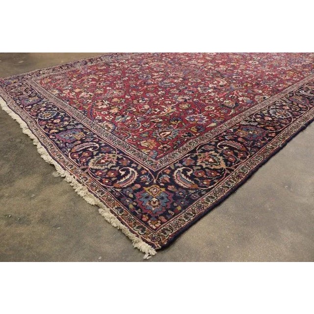 Textile Antique Persian Mashhad Rug - 05'04 X 21'00 For Sale - Image 7 of 10