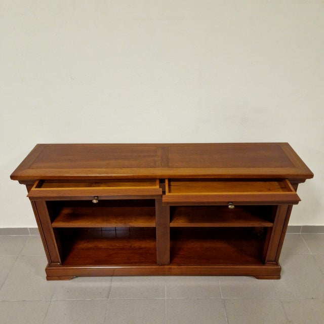 Vintage Wooden Dressing Table with Two Drawers For Sale - Image 4 of 10