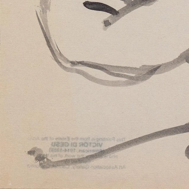 Victor Di Gesu 'Seated Nude' by Victor Di Gesu, Paris, Louvre, Salon D'Automne, Academie Chaumière, Los Angeles County Museum of Art, San Francisco Art Association For Sale - Image 4 of 9