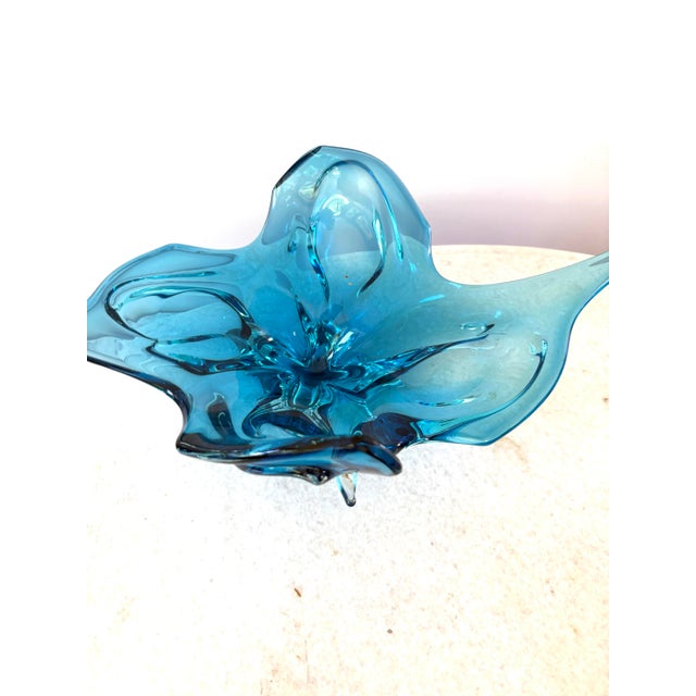 Stunning, large vintage glass centerpiece