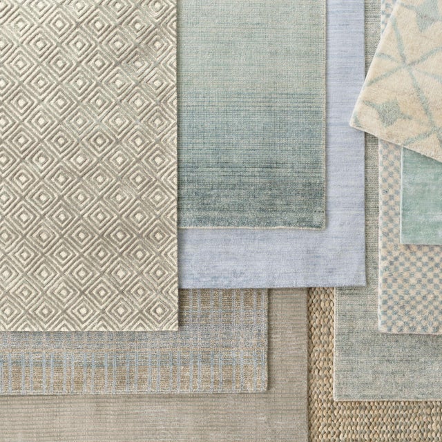 Contemporary Dash & Albert by Annie Selke Quartz Ocean Woven Viscose/Cotton Rug, 7' 6" x 9' 6" For Sale - Image 3 of 6