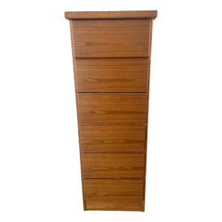 1970's Danish Modern Teak 6 Drawer Lingerie Chest For Sale