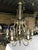 1920s French Pewter and Onyx 6-Arm Chandelier For Sale - Image 11 of 11