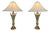 Large Crystal and Brass Table Lamps, 1960s, Set of 2 For Sale