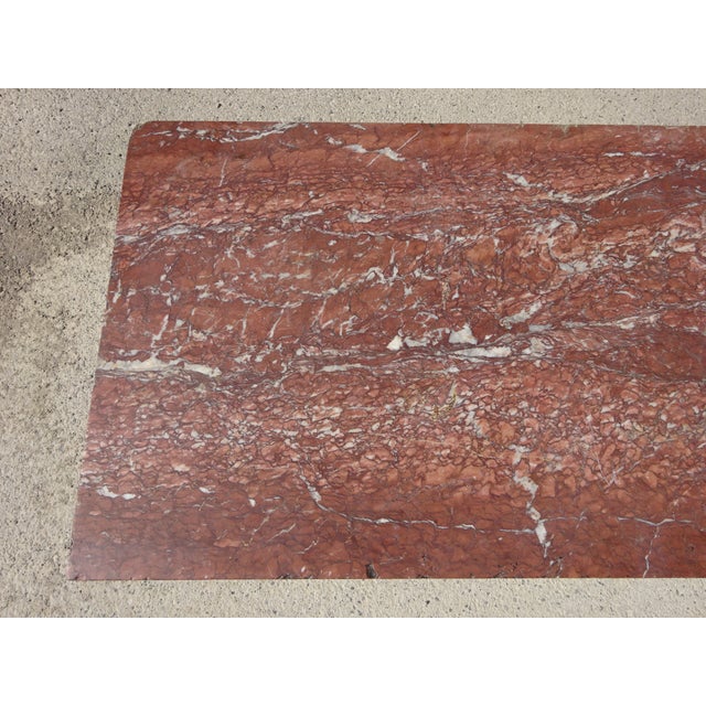 Charles X Restoration Console in Walnut and Marble, 1830 For Sale - Image 18 of 18